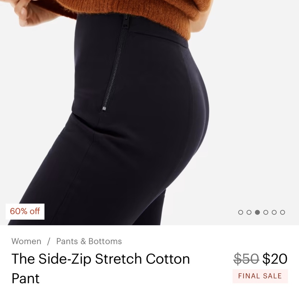 Everlane Side Zip Stretch pant